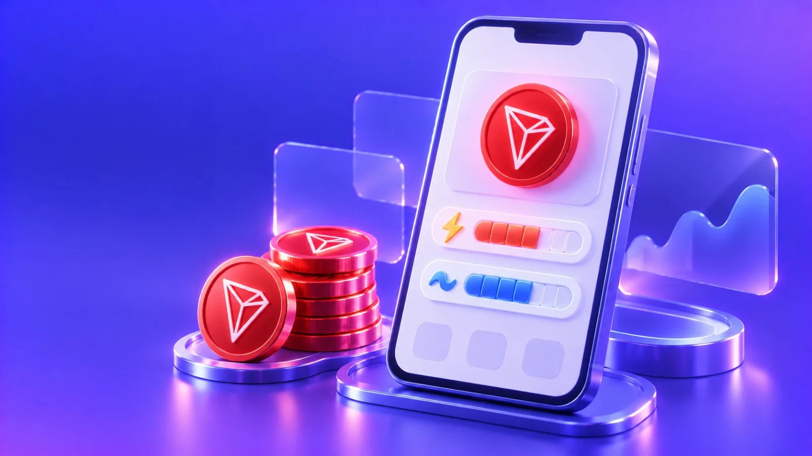 Кошелёк TRON с ресурсами энергии и пропускной способности для оплаты комиссии USDT TRC20